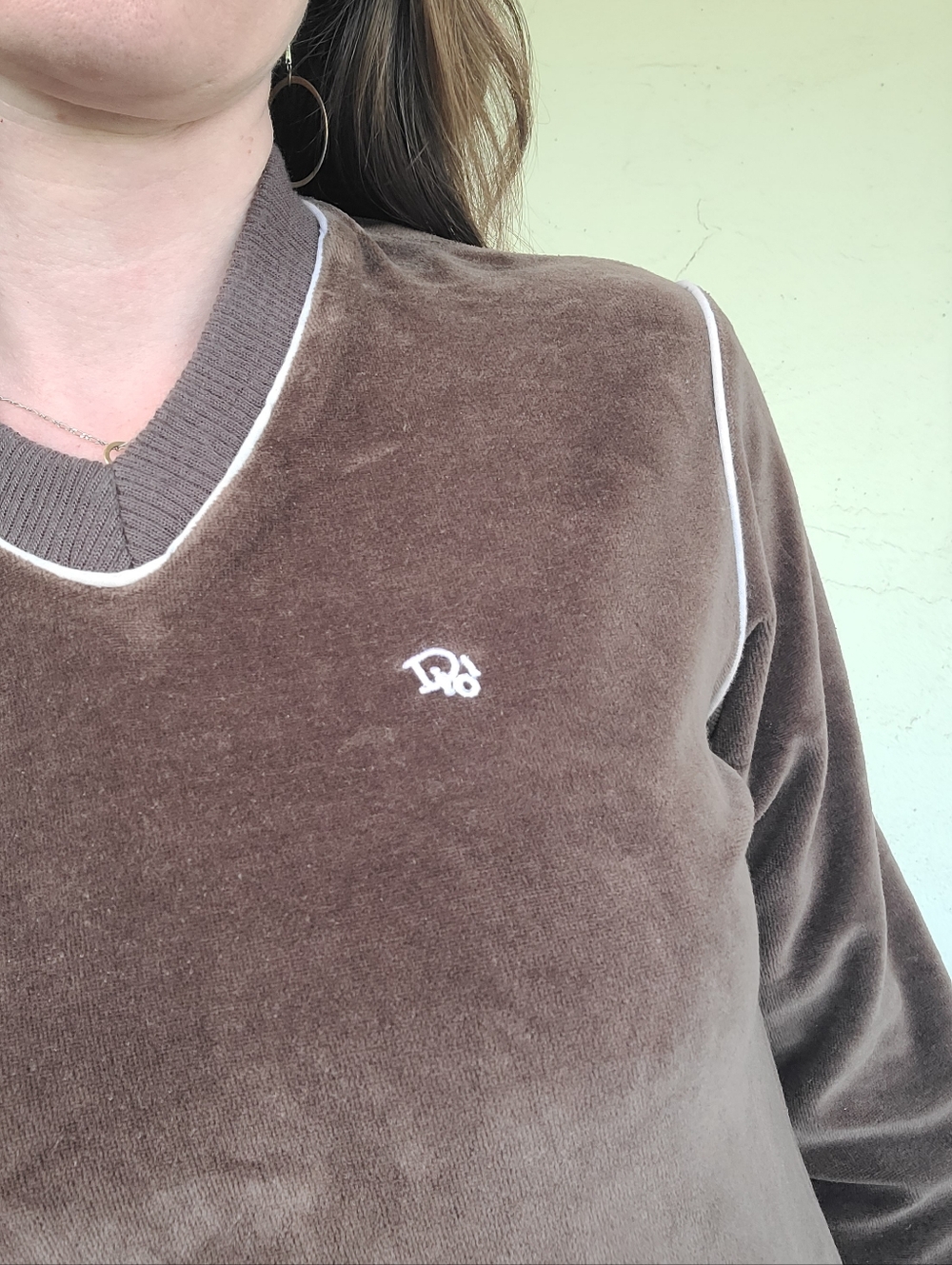 The Christian Dior Monsieur Vintage Velour Long Sleeve Pullover S/M - Picture 4 of 8